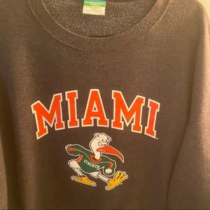 Champion University of Miami Fleece Sweatshirt